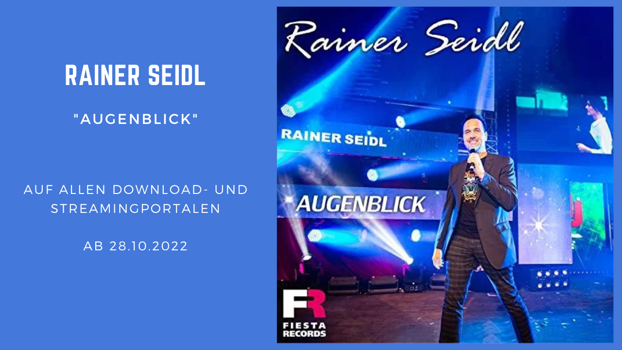 Nach seinem Schlagersong „Ich träum von dir“ und dem hierzu erschienenen Remix möchte Rainer Seidl nun mit einem weiteren Schlagersong noch im Jahr 2022 nachlegen