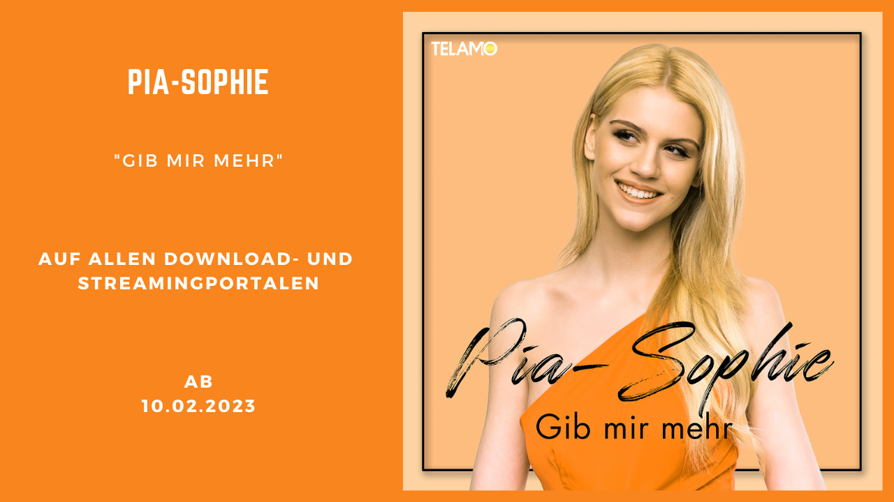 Sie will unbedingt mehr: Pia-Sophies brandneue Single „Gib mir mehr“ erscheint am 10. Februar 2023