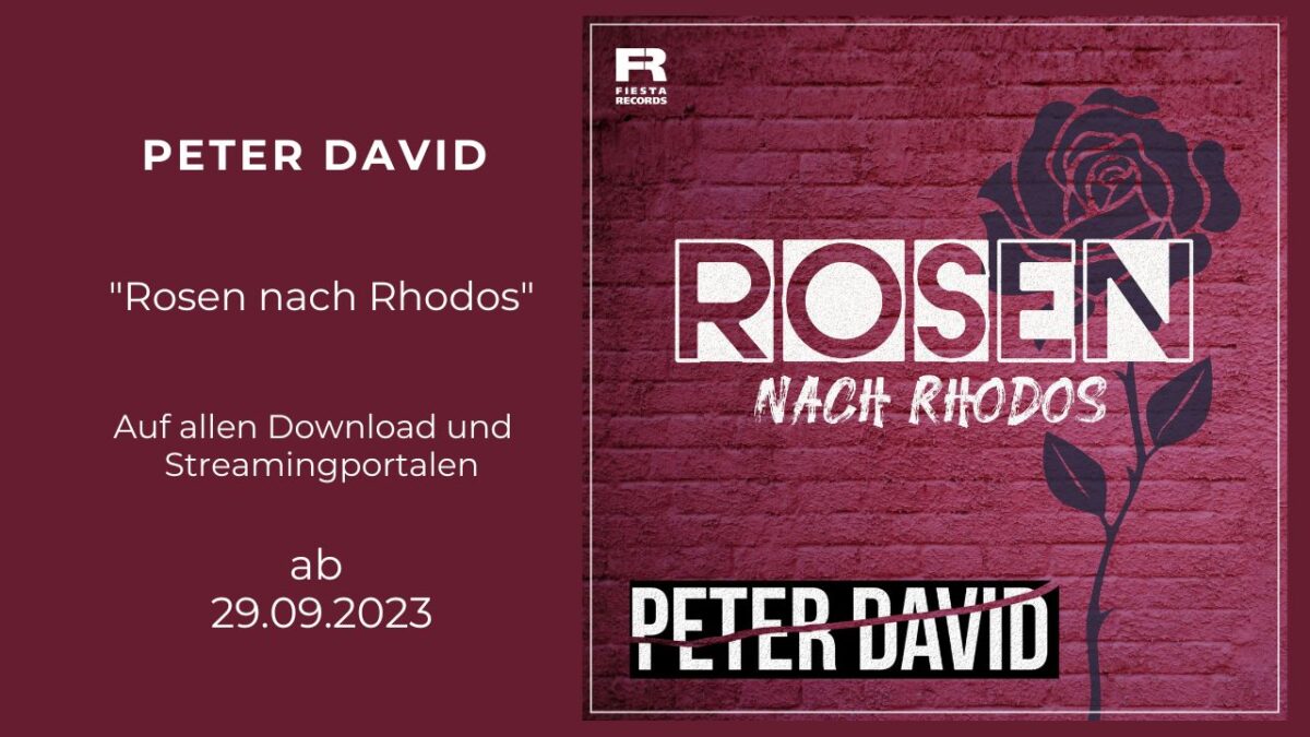 Rosen nach Rhodos – so heißt der neue Titel von Peter David