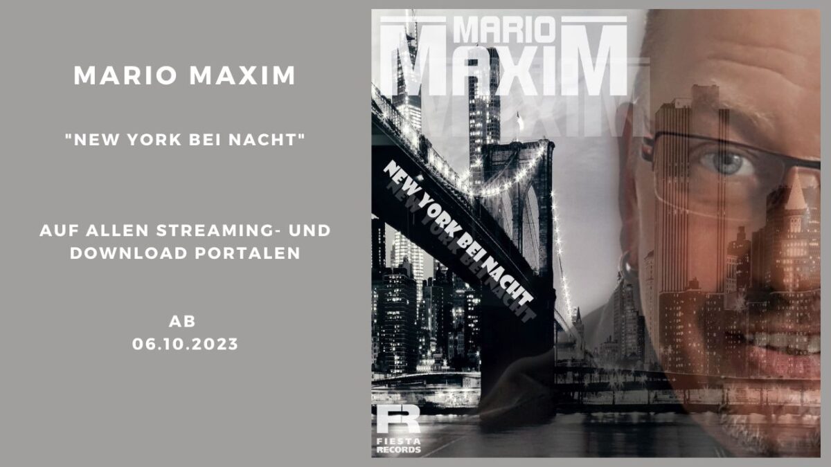 Mario Maxim präsentiert mit großer Freude seinen neuesten musikalischen Geniestreich