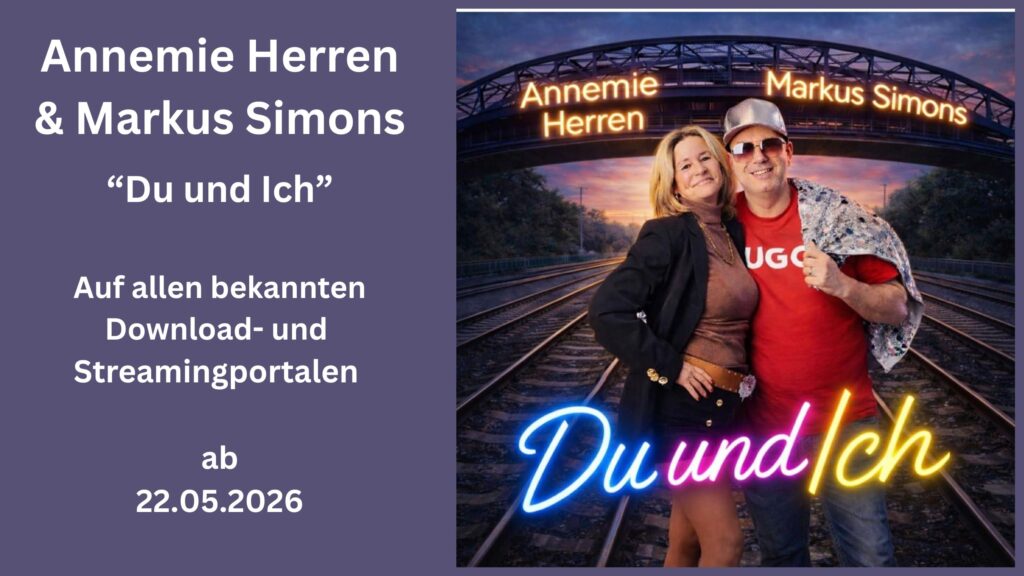 Zwei Stimmen, ein Gefühl – Markus Simons & Annemie Herren veröffentlichen „Du und ich“