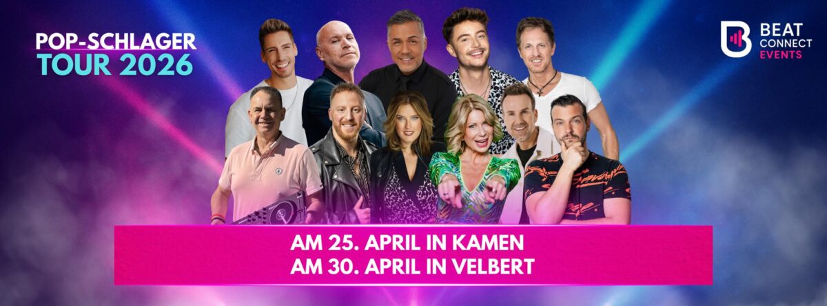 Tanz in den Mai im Forum Velbert – Die Pop-Schlager Tour 2026 wird zur Mega-Party