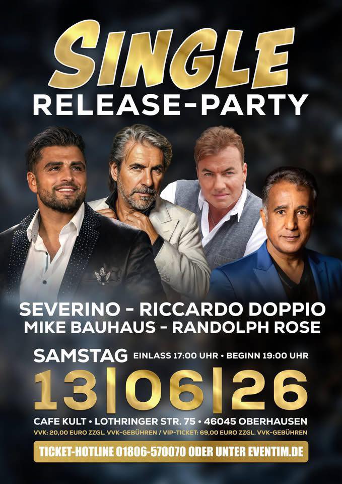 Glanzvolle Single-Release-Party im Kult Oberhausen