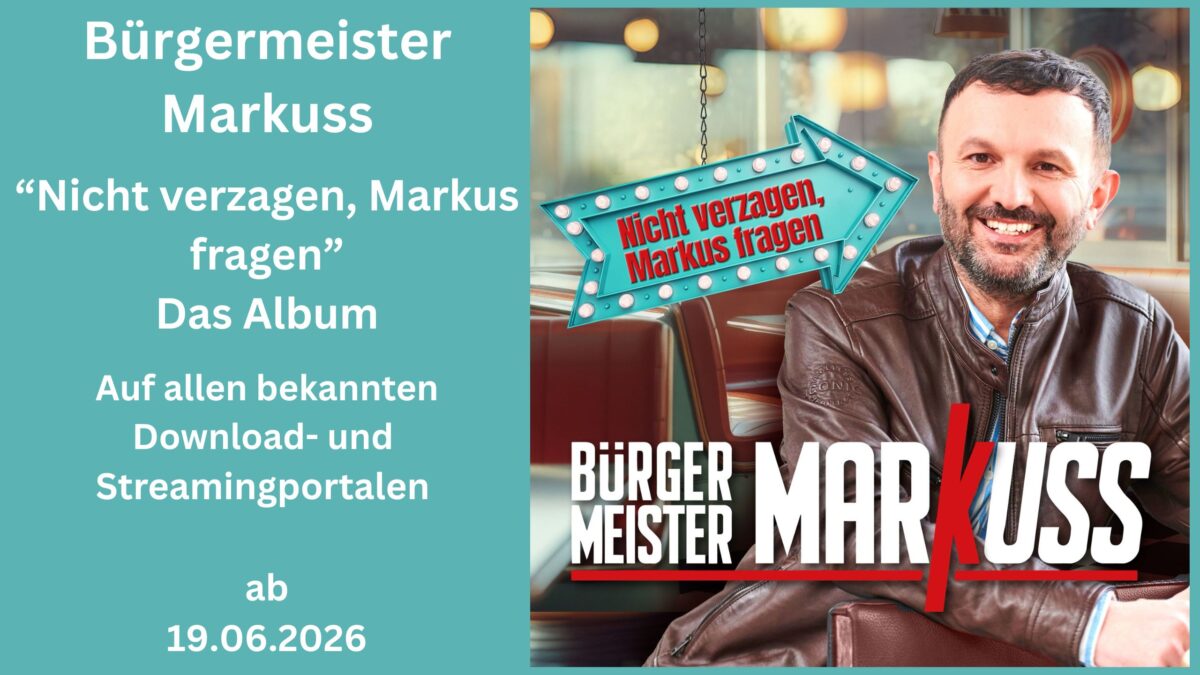 „Nicht verzagen, Markus fragen“ – Das Debütalbum eines Künstlers, der Lebensfreude, Humor und Schlagerleidenschaft vereint