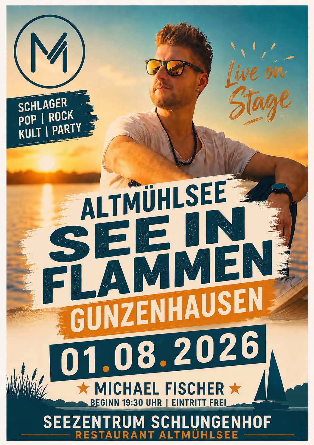 Michael Fischer live bei „See in Flammen“ am Altmühlsee – Ein Abend voller Emotionen, Musik und Gänsehautmomente