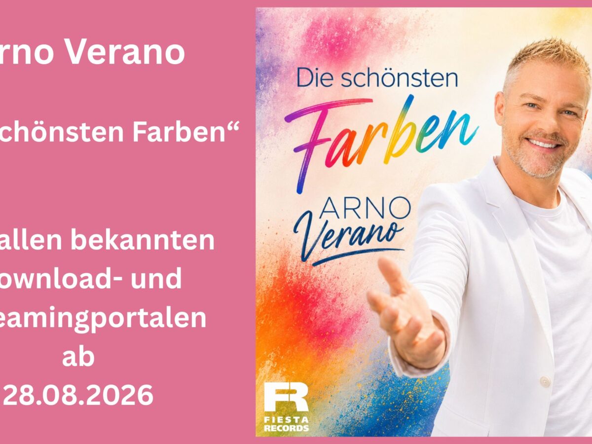 Mit seiner neuen Single setzt der Arno Verano ein musikalisches Zeichen für Liebe, Vielfalt und ein Leben ohne Verstecken