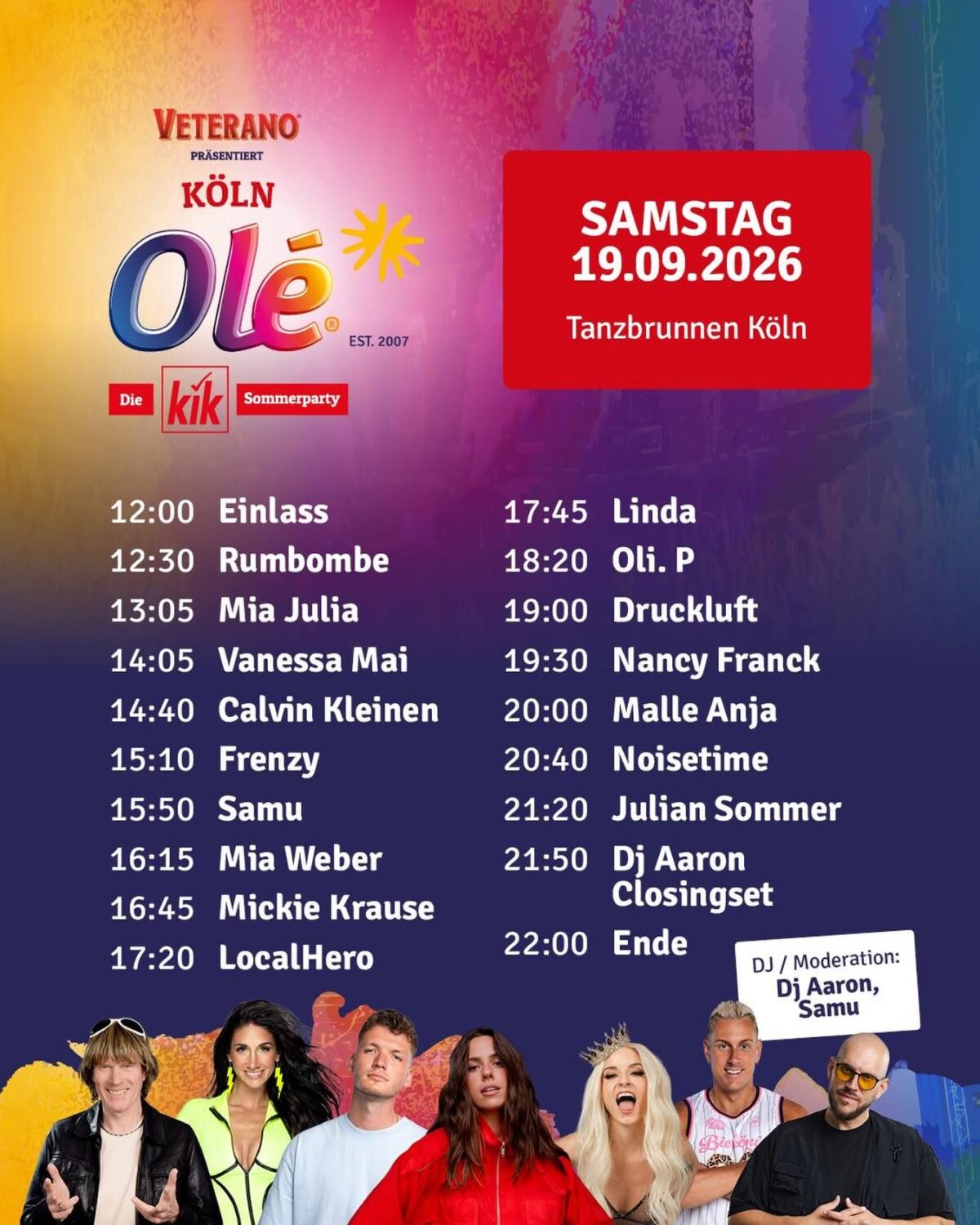 10.000 Besucher, jede Menge Stars und kölsche Feierlaune: Die OLE Tour machte Halt in Köln